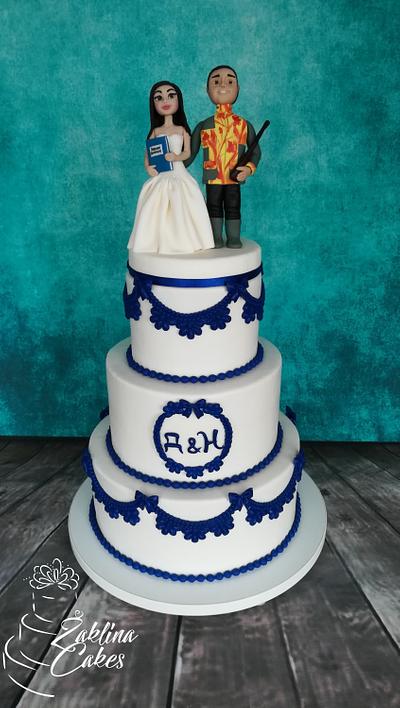 Personalized wedding cake - Cake by Zaklina