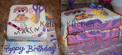 Arts & crafts birthday cake - Cake by Kelly Stevens