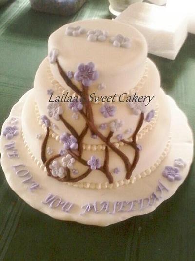 Cherry Blossom Birthday Cake - Cake by Lailaa