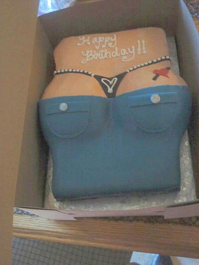 Show me the booty!! Birthday cake.. - Cake by Priscilla