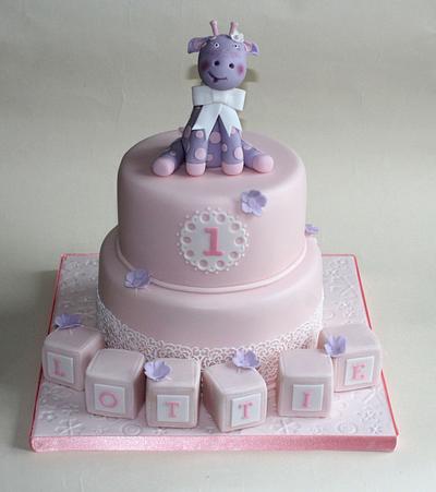 Baby Giraffe Birthday Cake - Cake by Erika Cakes