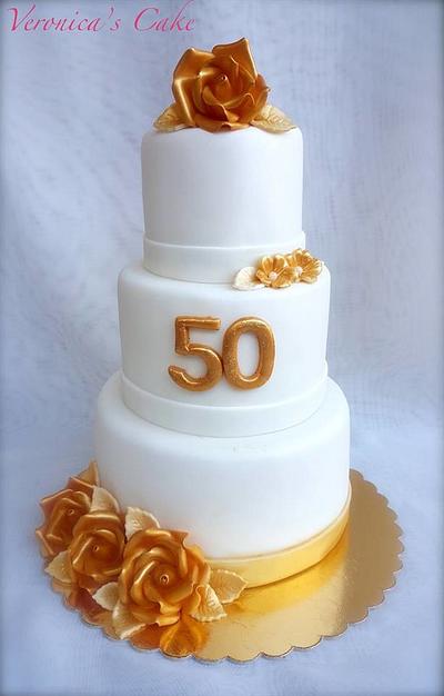 50th anniversary cake - Cake by Veronica22