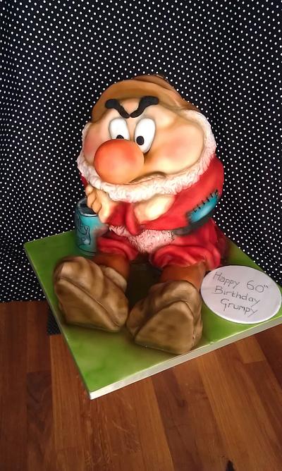 Grumpy Dwarf for a 60th - Cake by Ottiescakery