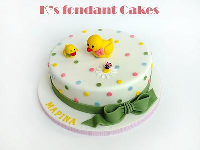 Rubber Duck Cake - Cake by K's fondant Cakes