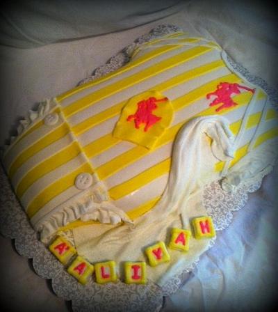 Ralph Lauren Baby Shower Onsie Cake - Cake by Angel Rushing