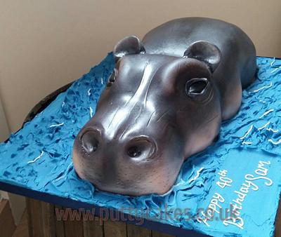 Hippo - Cake by Putty Cakes