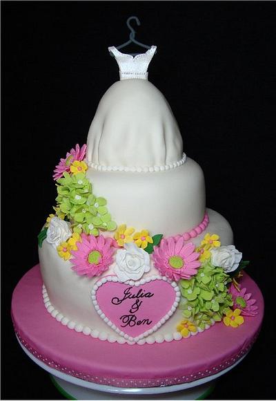 Bridal Shower Cake - Cake by Toni (White Crafty Cakes)