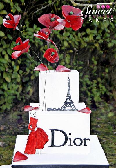 Glamour fashion poppies - Cake by Sweet Creations Cakes