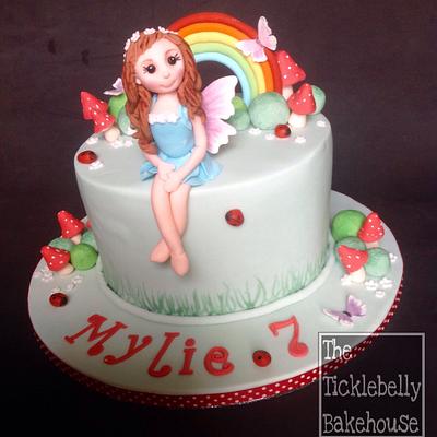 Rainbow fairy cake - Cake by Suzanne Owen