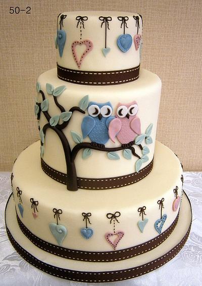 Owl wedding cake - Cake by Annette