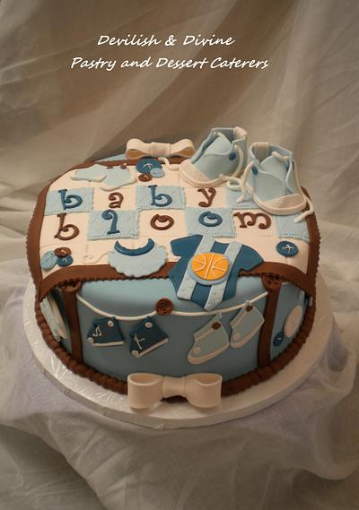 "It's a Boy" shower cake - Cake by DevilishDivine