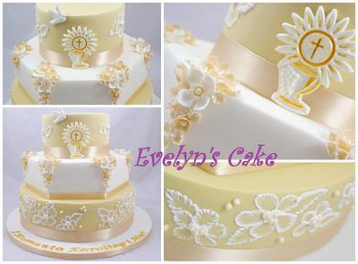 cake for Holy Communion - Cake by EvelynsCake