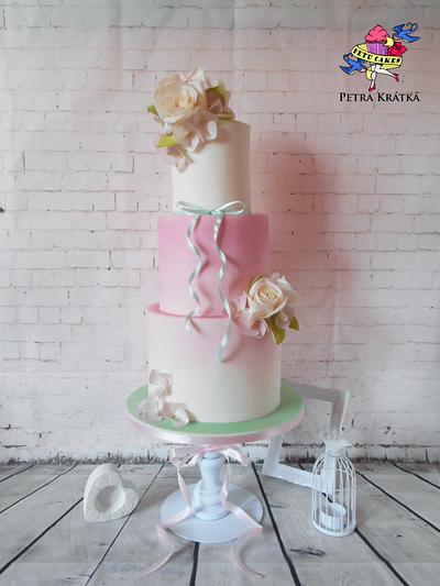Pastel wedding cake - Cake by Petra Krátká (Petu Cakes)