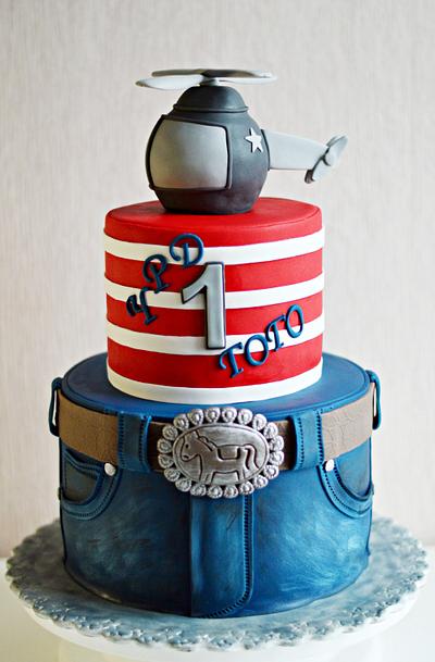 1st Birthday cake - Cake by benyna