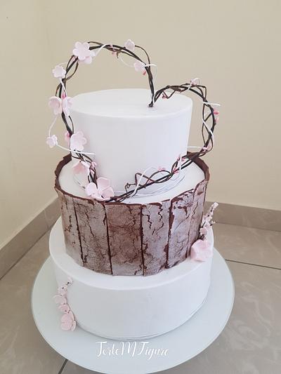 Fondant wedding cake - Cake by TorteMFigure