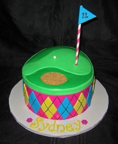 Girly Golf Cake - Cake by Cuteology Cakes 