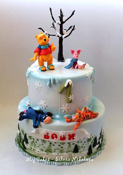 Pooh and Friends Winter Cake - Cake by marulka_s