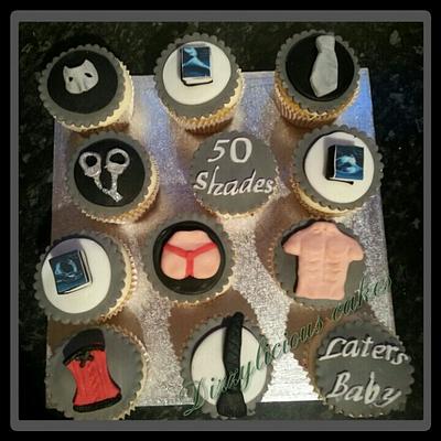 50 shades cupcakes - Cake by Dizzylicious