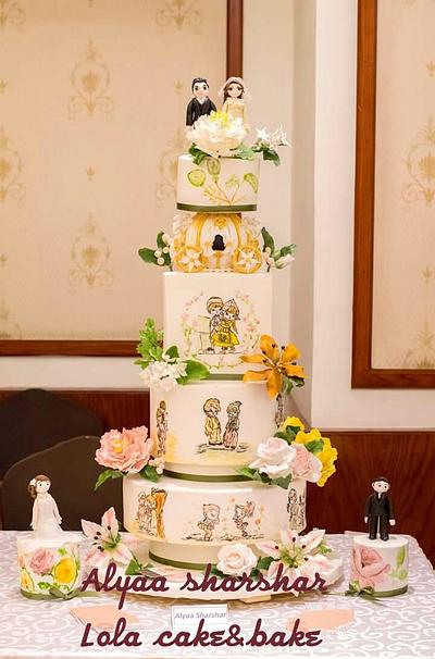 wedding cake  - Cake by Alyaa sharshar 