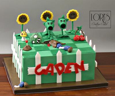 Plants vs zombies - Cake by Lori Mahoney (Lori's Custom Cakes) 