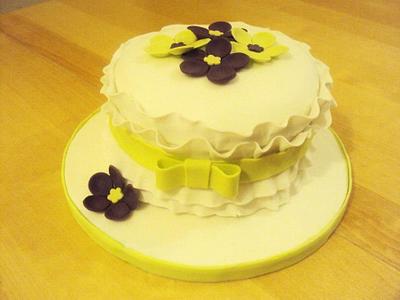 Flower Ruffle Cake - Cake by Cherish Bakery
