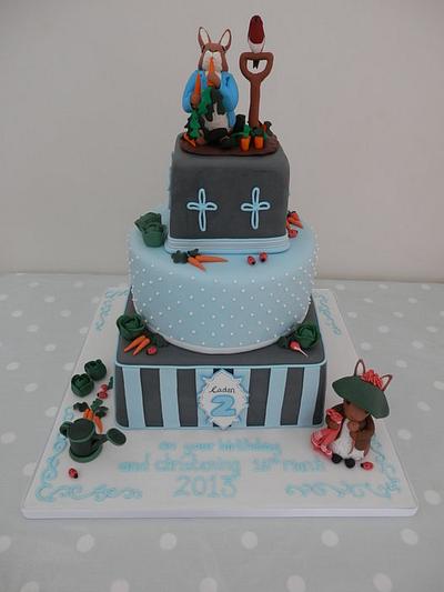 Peter Rabbit Christening and Birthday cake - Cake by SoSweet