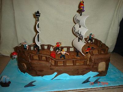Pirate Ship cake - Cake by Dana