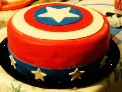 Capitan America!! - Cake by Gabriela Mendoza