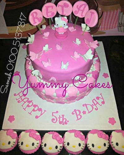 Hello Kitty Cake and cupcakes  - Cake by Yummy Cakes