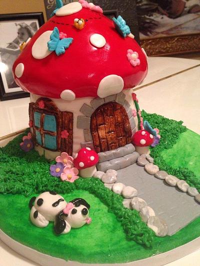 Little Mushroom House - Cake by Teresa Markarian