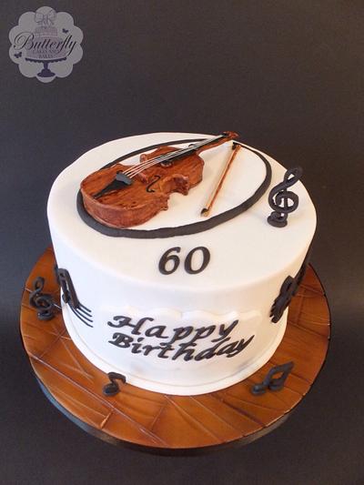 Violin cake - Cake by Butterfly Cakes and Bakes