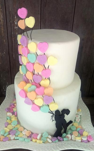 Valentine's Day wedding cake - Cake by sherri carlson