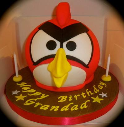 Angry Bird Birthday Cake - Cake by Claire