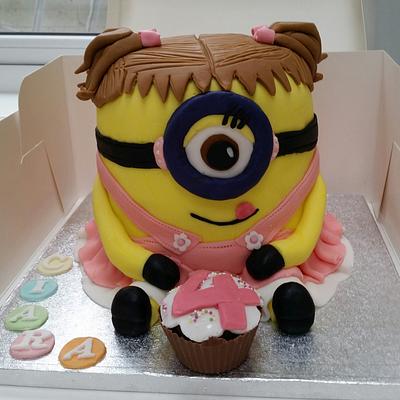 Girl Minion - Cake by cakefiction
