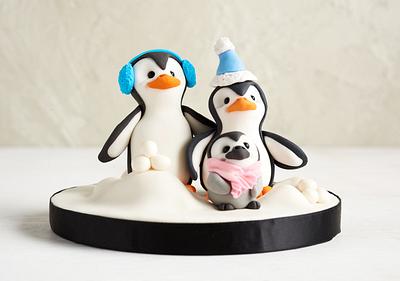 Penguin Family - Cake by Etty