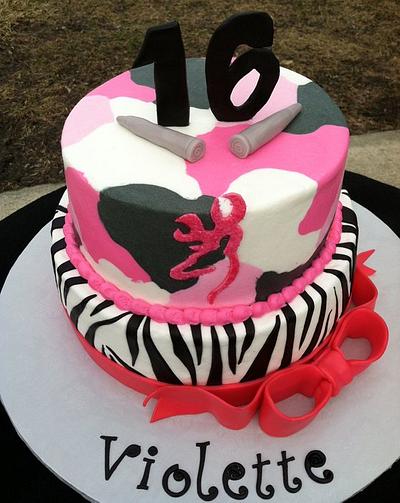 Zebra / Camo Cake - Cake by TastyMemoriesCakes
