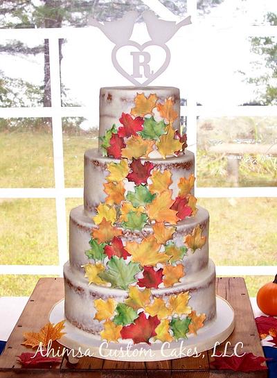 Semi-Naked wedding cake - Cake by Ahimsa