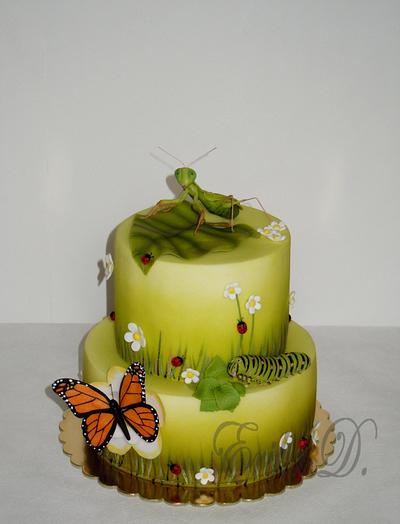 Cake with insects - Cake by Derika