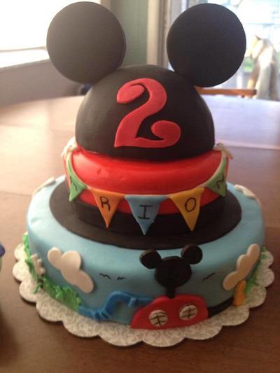 Mickey cake  - Cake by Samantha Corey