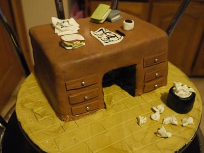 Father's Day Desk Cake - Cake by Rebecca Kenny