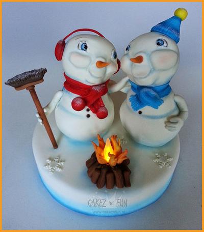 Frosty Friends - Cake by Dirk Luchtmeijer