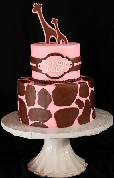 Giraffe shower - Cake by SweetdesignsbyJesica
