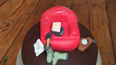 Grandads Armchair  - Cake by lovemuffins by clair