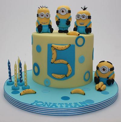 Minion 5th Birthday Cake - Cake by looeze