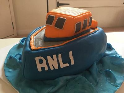 RNLI Lifeboat Cake - Cake by Woody's Bakes