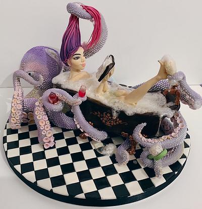 Otto The Octopus & Victoria  - Cake by Urszula Maczka