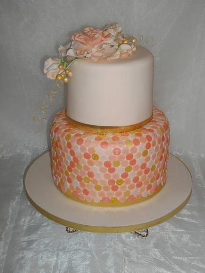 Sequin, roses and sweet peas. - Cake by Mandy