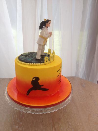 karate girl cake - Cake by alison1966