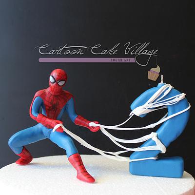 Spider-Man Topper - Cake by Eliana Cardone - Cartoon Cake Village