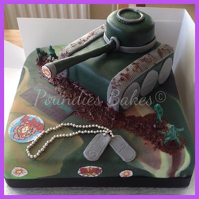 Tank cake - Cake by Poundies Bakes